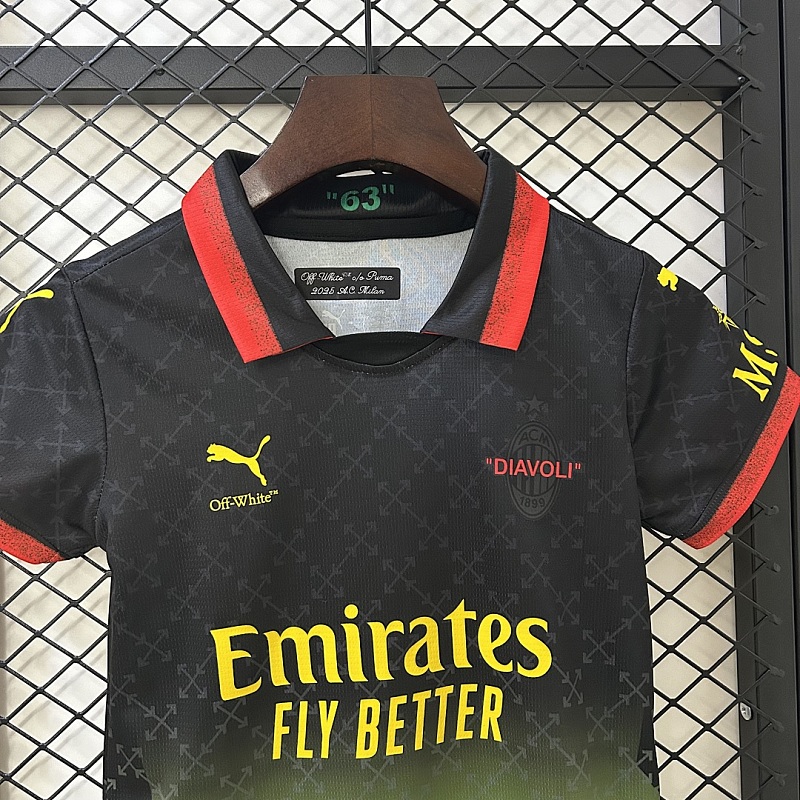 Milan 25/26 kids AC Milan Co-Branded Edition Jersey 16-28 4