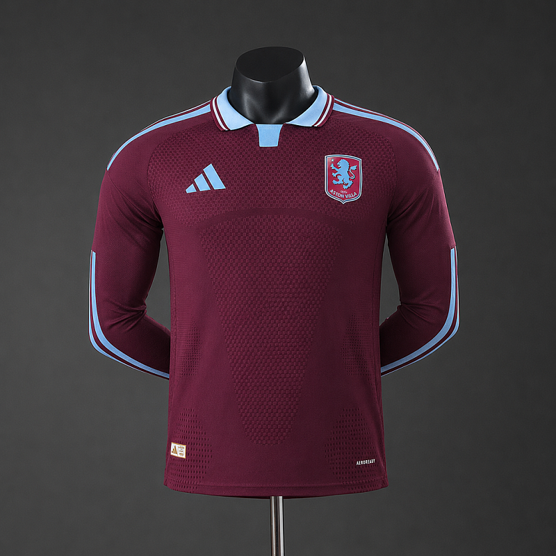 Aston Villa Aston Villa 26/27 Home Player Long Sleeve Jersey S-3XL