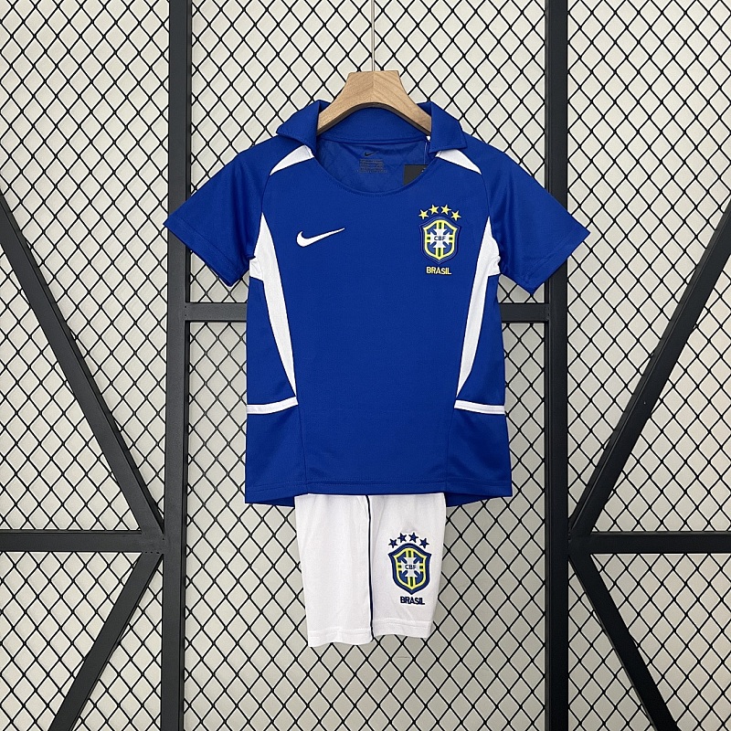 Brasile kids Brazil 2002 away size: 16-28