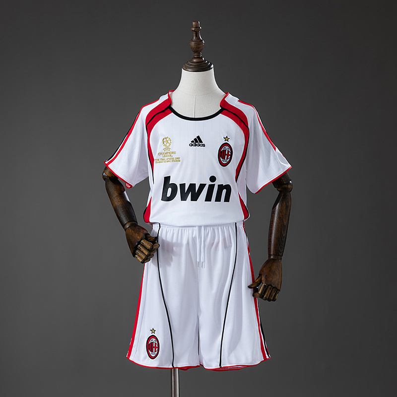 Milan AC Milan 06/07 Away Retro Kids Kit Jersey Size 16-28