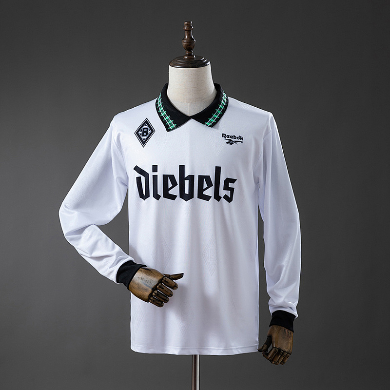 Borussia Monchengladbach Borussia Monchengladbach 95/96 Home Long-Sleeve Retro Jersey S-XXL