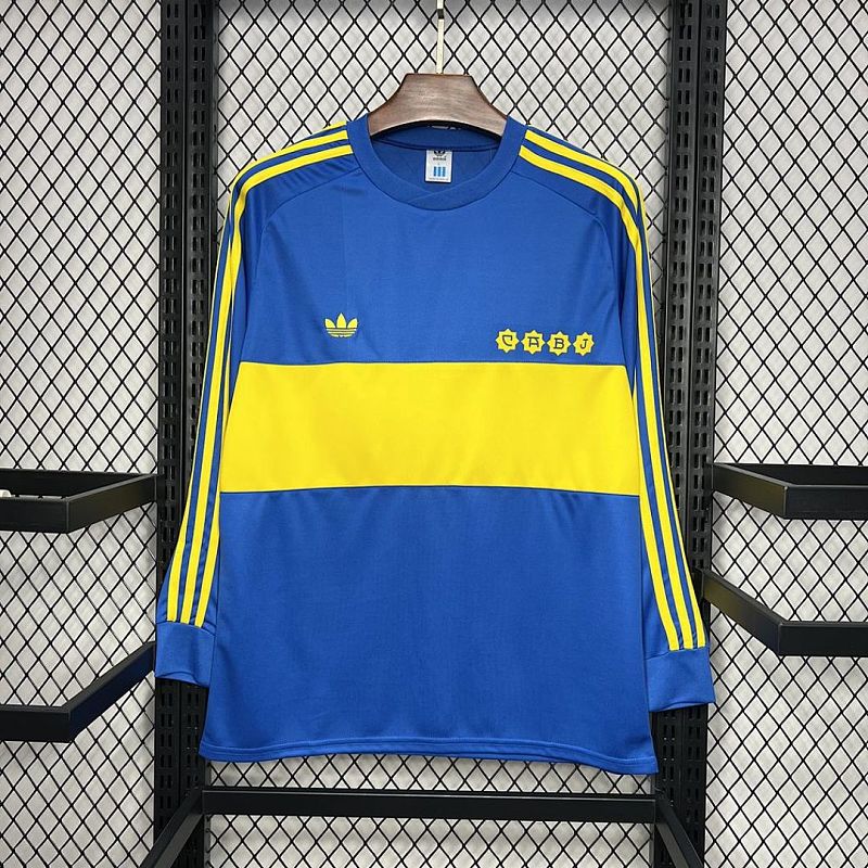 Boca Juniors Boca Juniors 1981 Home Long Sleeves Retro Jersey S-XXL