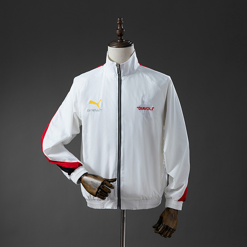 Milan AC Milan co-branded Windbreaker - White S-XXL