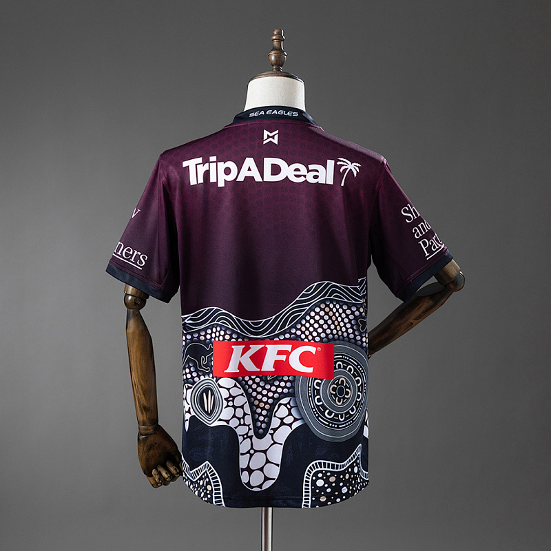 NRL Manly NRL Manly Warringah Sea Eagles 2025 Indigenous Jersey S-5XL 2