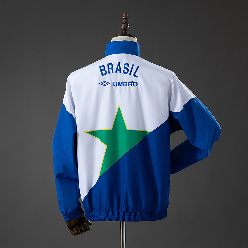 Brasile Brazil 92/94 Track Jacket Retro Windbreaker S-XXL 2