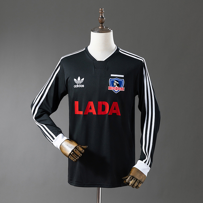 long sleeve Retro long sleeve colo colo 1991 black S-XXL