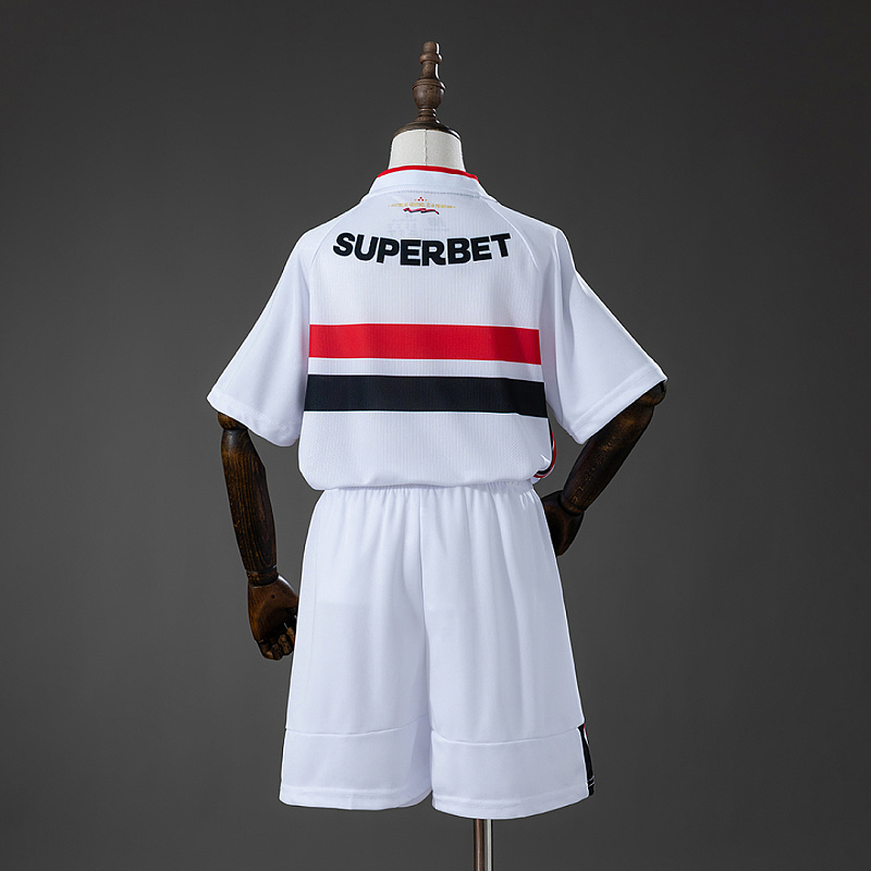 São Paulo São Paulo 26/27 Home Kids Kit Jersey Size 16-28 2