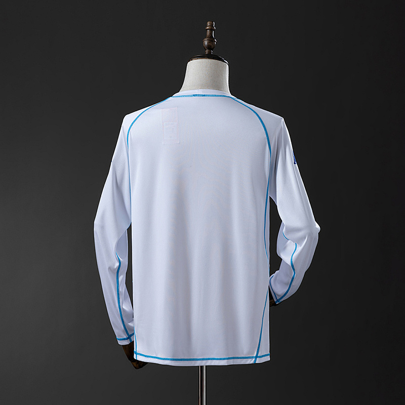 Auxerre Long Auxerre 03/04 Home Long Sleeve Retro Jersey S-XXL 2