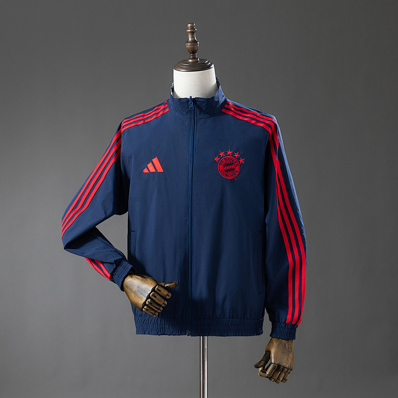 Bayern Munich Bayern Munich 25/26 Reversible Jacket Windbreaker - Navy Blue S-3XL 3