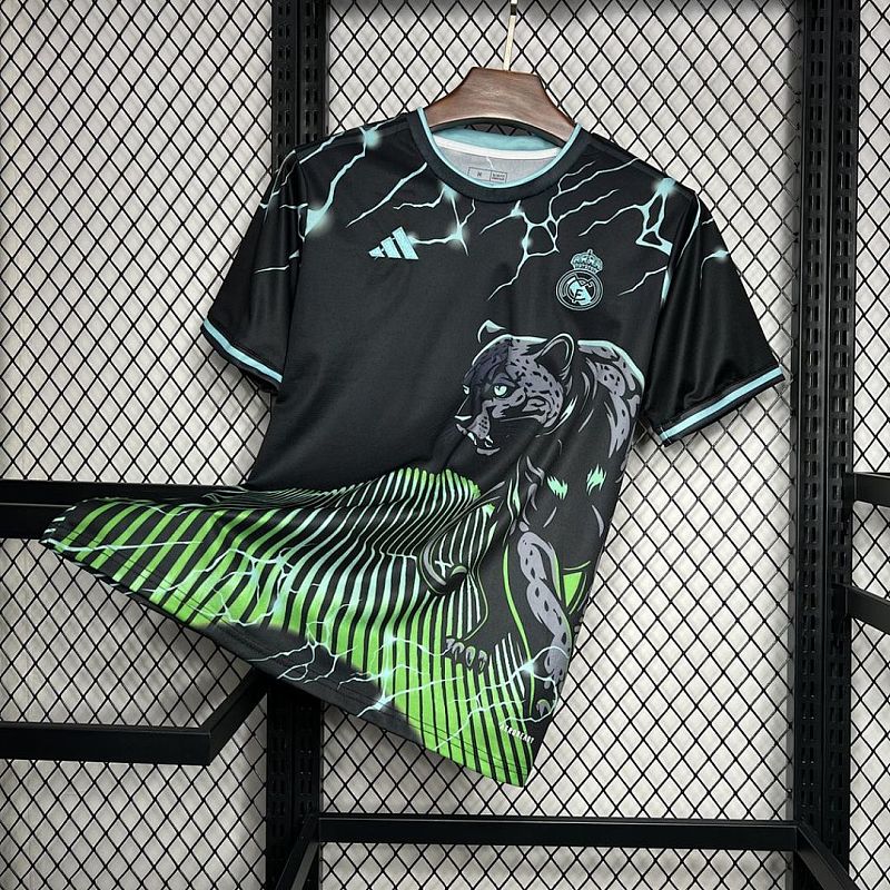 Real Madrid Real Madrid 2024/25 Special Edition Black and green Jersey S-XXL 3