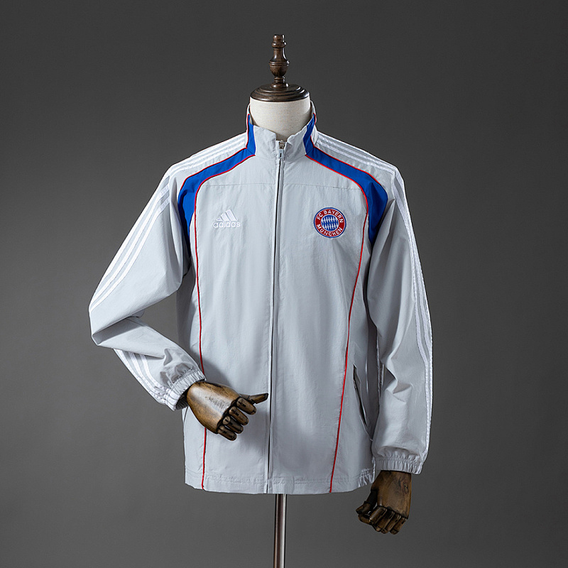 Bayern Munich Bayern Munich Windbreaker - Light Grey S-XXL