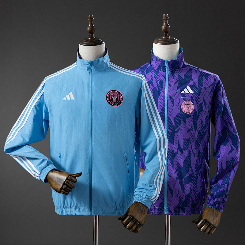 Inter Miami Inter Miami Reversible Anthem Jacket Windbreaker - Blue-Purple S-XXL