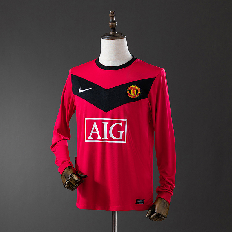 M-U 2010 M-U 2010 Home Long Sleeve Retro Jersey S-XXL