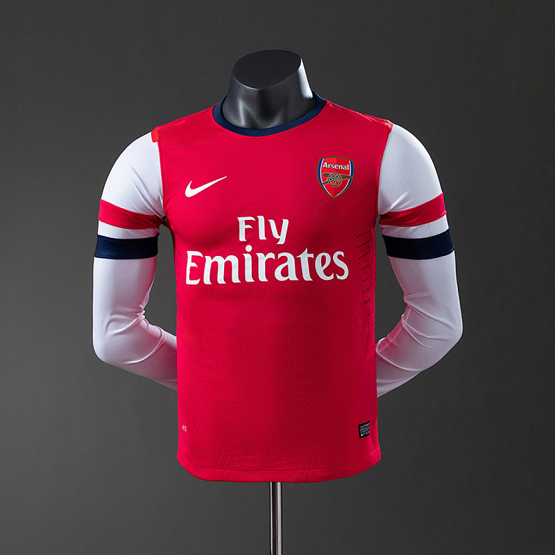 Arsenal Arsenal 12/13 Home Long Sleeve Player Retro Jersey S-3XL