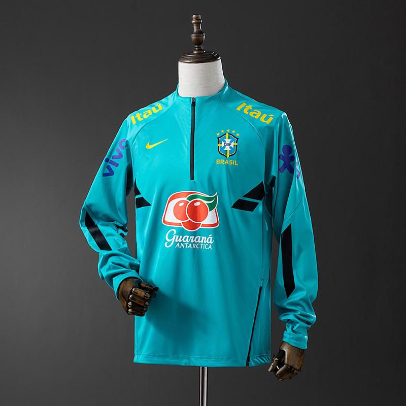 Brasile Brazil 22/23 Lake Blue-Training Sweatshirt S-XXL
