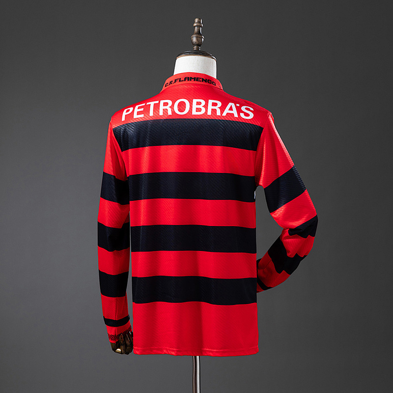 Flamengo Flamengo 1994/95 Home Long Sleeve Retro Retro Jersey S-XXL 2
