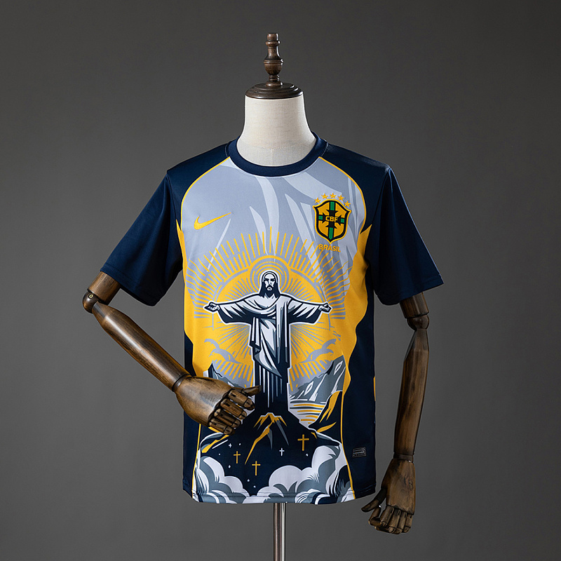 Brasile Brazil 2026 Christ the Savior - Yellow Jersey S-XXL