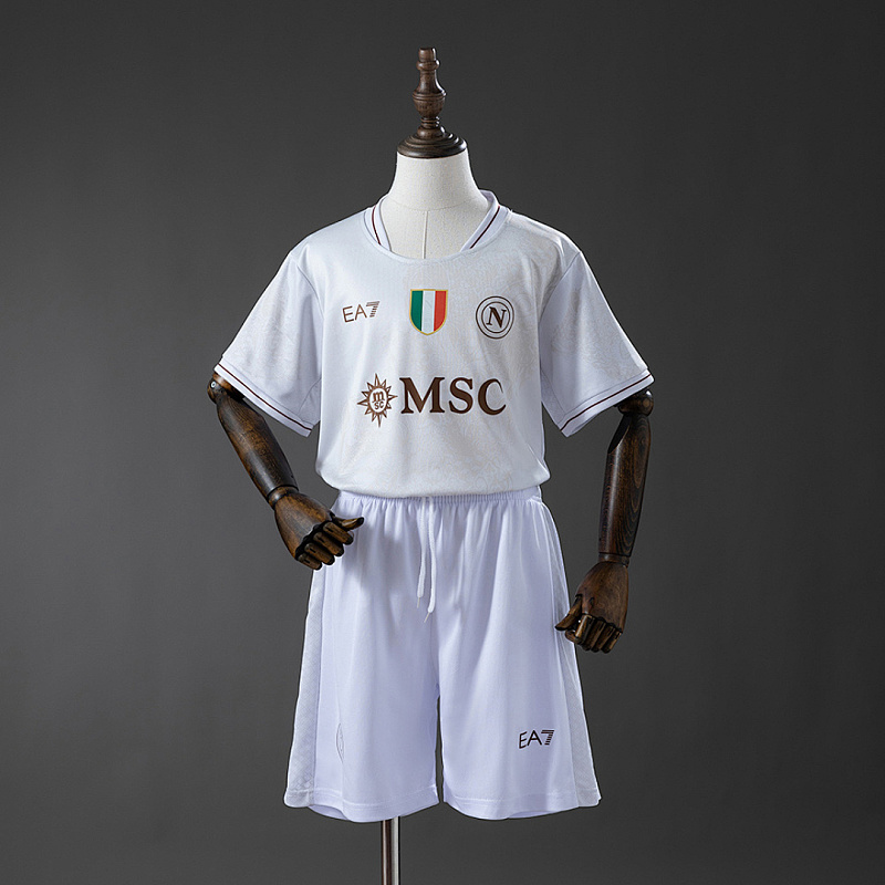 Napoli Napoli 25/26 Third Away kids kit Jersey size 16-28