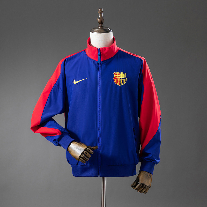 Barcelona Barcelona Windbreaker - Deep Royal Blue & Noble Red S-XXL