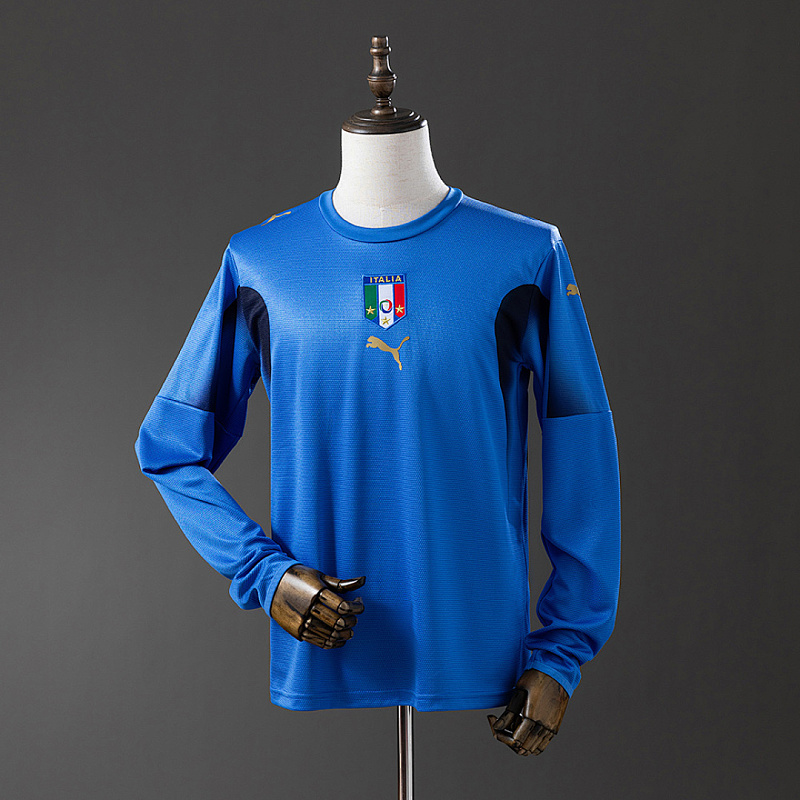Italia Italy 2006 Home Long Sleeve Retro Jersey S-XXL
