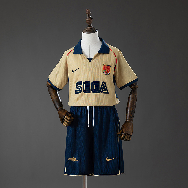 Arsenal Arsenal 01/02 Away Retro Kids Kit Jersey SIZE 16-28