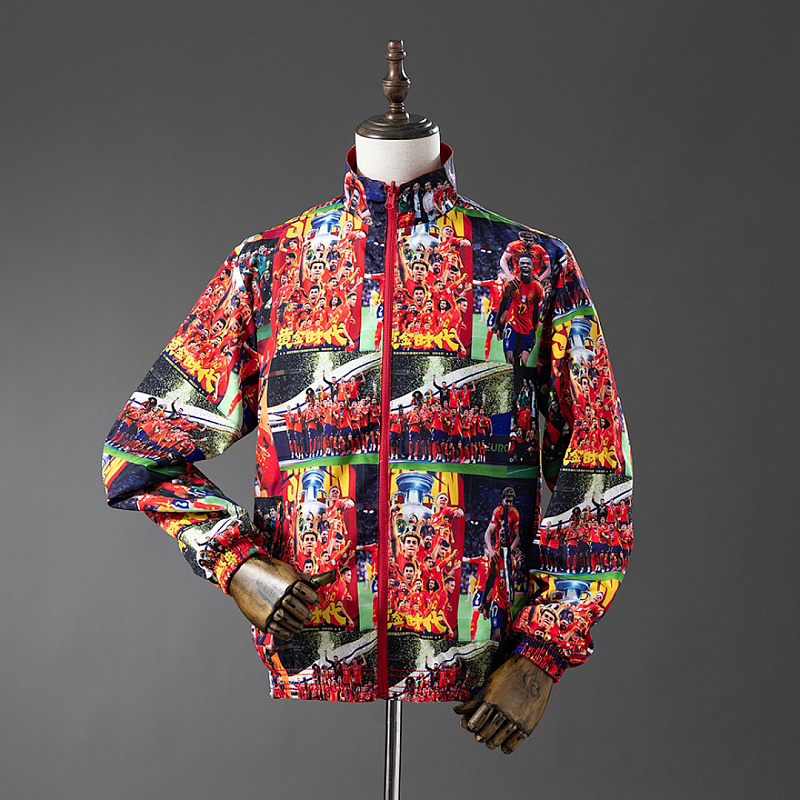 Spanish Yamal Spanish Yamal Reversible Jacket Windbreaker - Red S-XXL 2