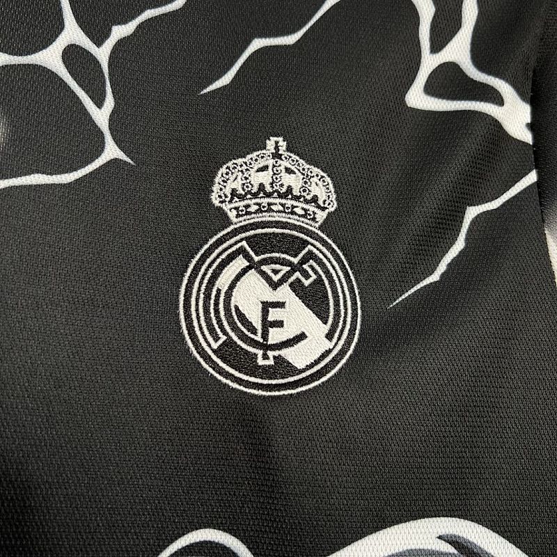 Real Madrid Real Madrid 2024/25 Special Edition Black Jersey S-XXL 6