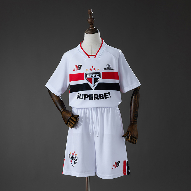 São Paulo São Paulo 26/27 Home Kids Kit Jersey Size 16-28