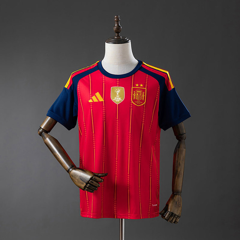 Spagna Spain 2026 Home 2-Star Champion Edition Jersey S-4XL 2