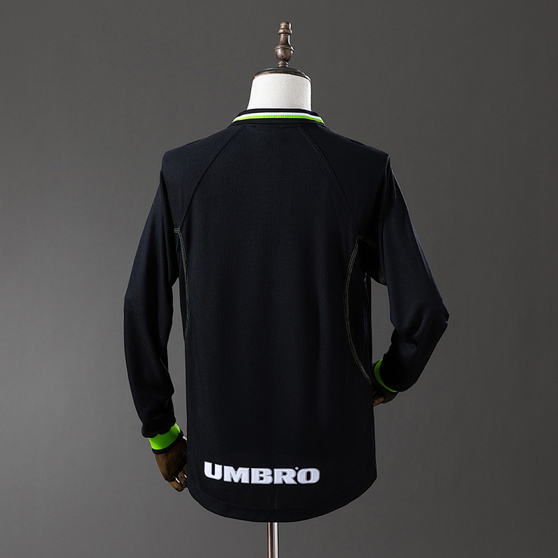 M-U 2nd M-U 98/99 2nd Away (Champions League Edition) Long Sleeve Retro Jersey S-XXL 2