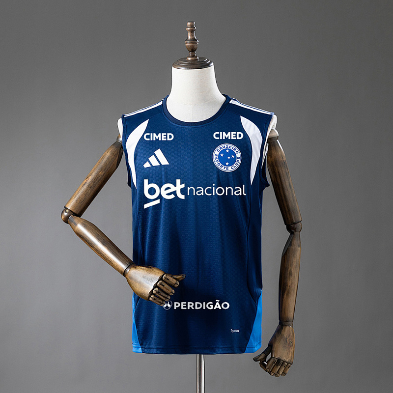 Cruzeiro Cruzeiro 26/27 All sponsors Training - Dark Blue Vest Jersey S-4XL