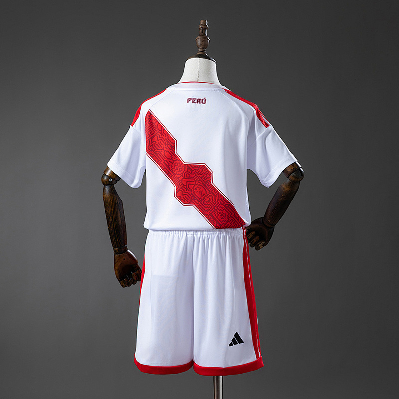 Peru 2026 Peru 2026 Home Kids Kit Jersey Size 16-28 2