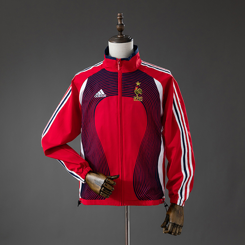 Francia France 2006 Training Windbreaker - Red S-XXL