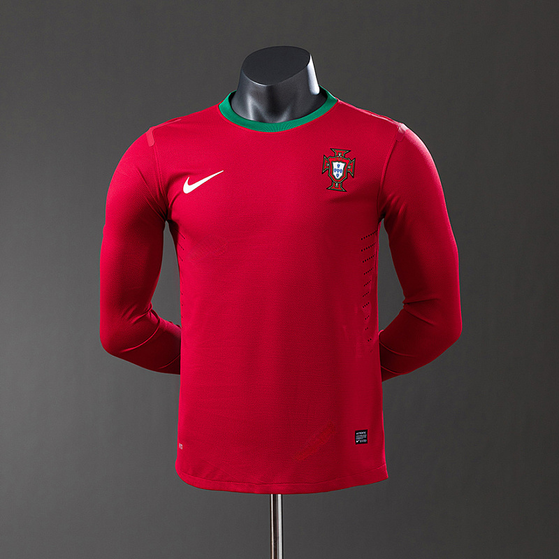 Portogallo Portugal 2012 Home Long Sleeve Player Retro Jersey S-3XL
