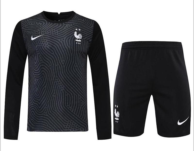 Francia France Black Long Sleeve Goalkeeper S-XXL (can be sold separately) 2