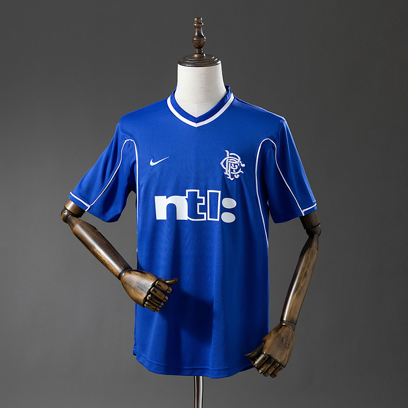 Rangers Jersey Rangers 99/01 Home Retro Jersey S-XXL