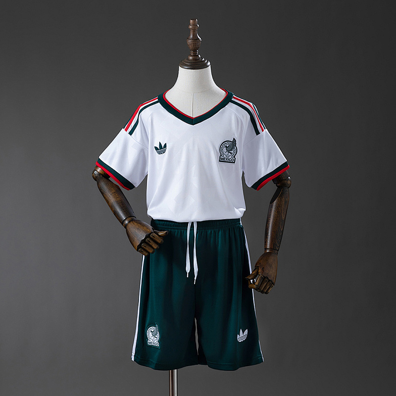 Messico Mexico 2026 Away Kids Kit Jersey Size 16-28