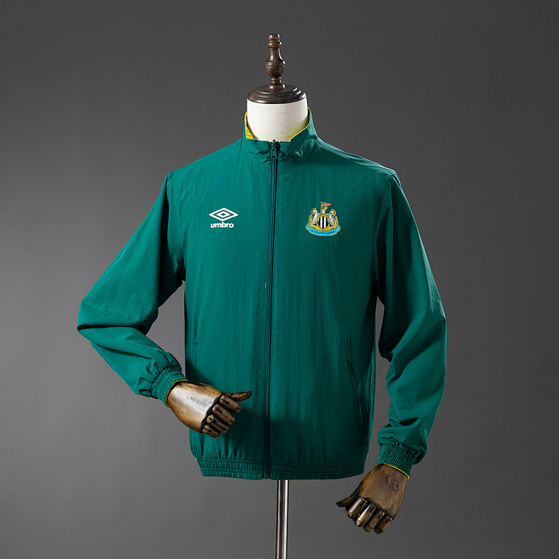 Newcastle Newcastle United Reversible Jacket Windbreaker - Army Green & Yellow S-XXL 4
