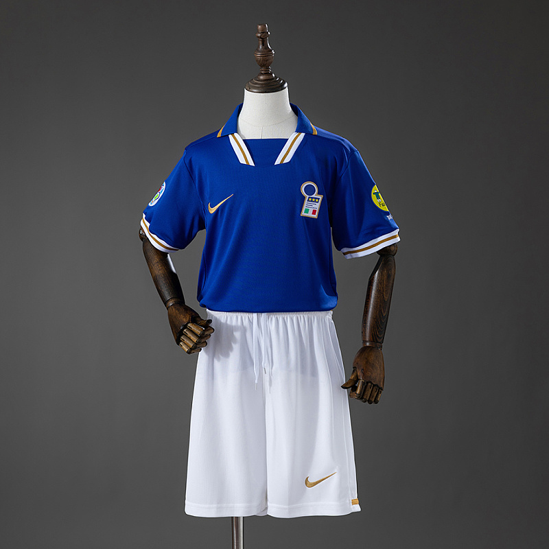 Italia Italy 1996 Home Retro Kids Kit Jersey Size 16-28