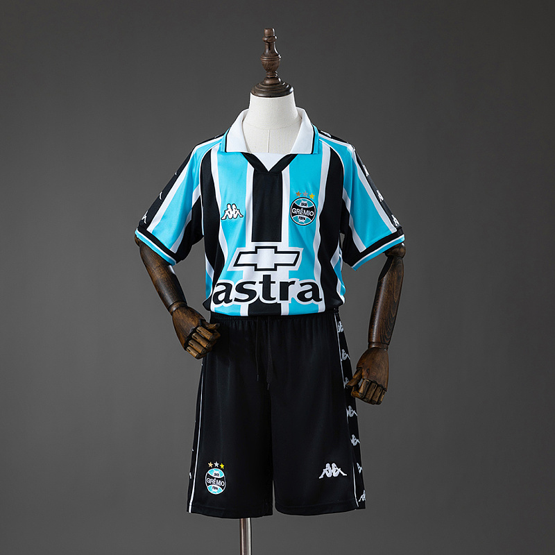 Grêmio Gremio 2000 Home Retro Kids Kit Jersey Size 16-28