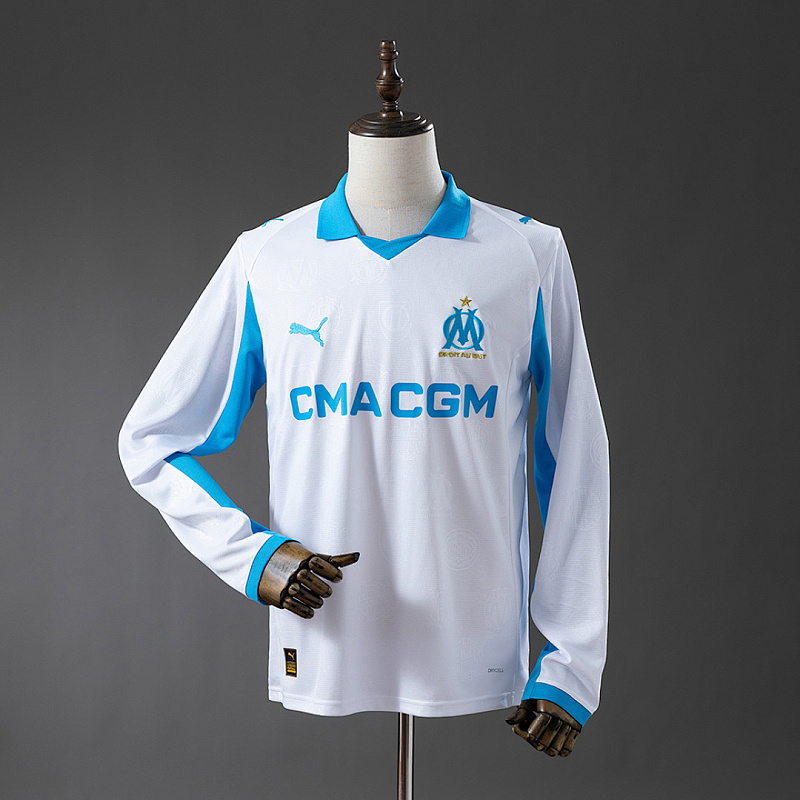 Marseille Marseille 25/26 Home Long-sleeved Jersey S-4XL