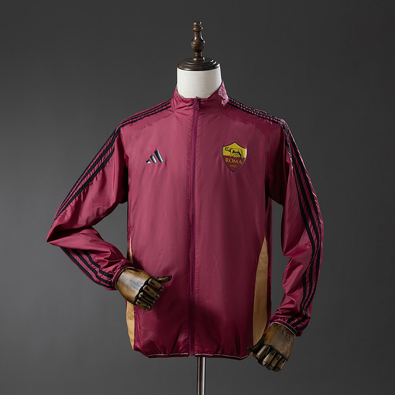 Roma Roma Reversible Jacket Windbreaker - Red & Beige S-XXL 4