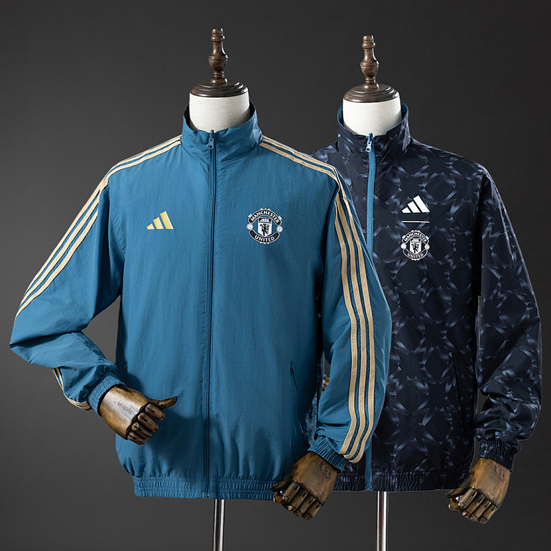 M-U Reversible M-U Reversible Jacket Windbreaker - Blue&Black S-XXL