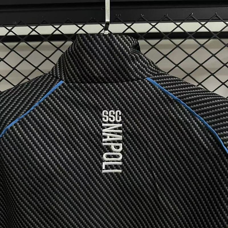 Napoli 25/26 Napoli pad printed black waterproof windbreaker 3