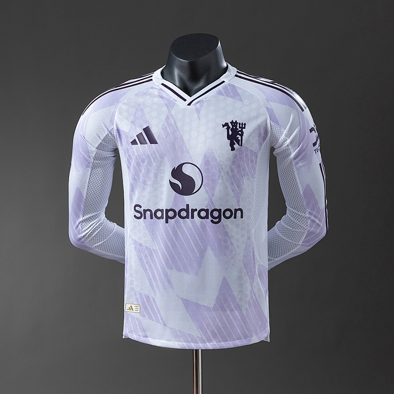 M-U Version M-U 25/26 Player Away Long Sleeve Jersey S-3XL