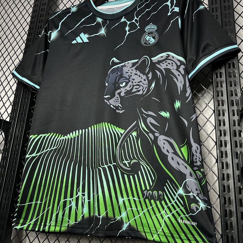 Real Madrid Real Madrid 2024/25 Special Edition Black and green Jersey S-XXL 4