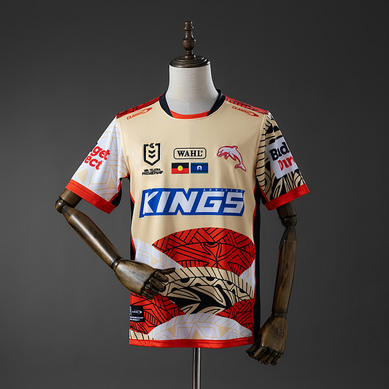 NRL Dolphins NRL Dolphins 2025 Indigenous Jersey S-5XL