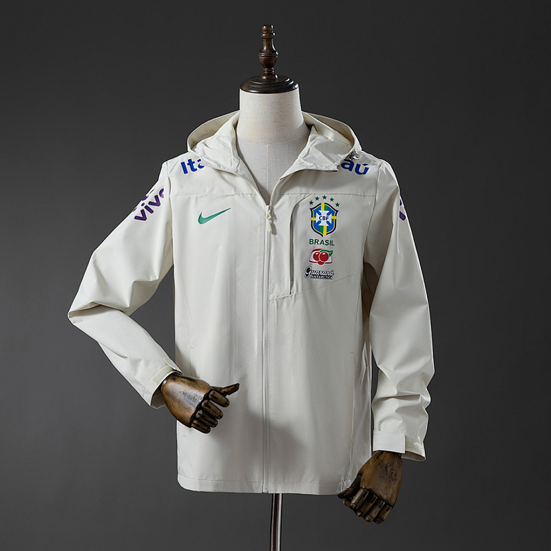 Brasile Brazil Windproof Jacket-Off White S-XXL
