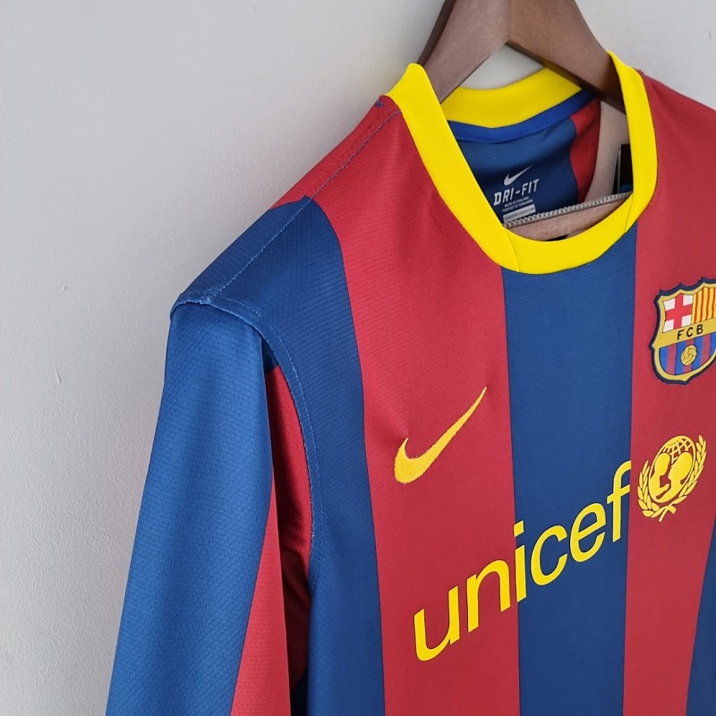 Barcelona Retro Barcelona Long Sleeve 2006 UEFA Champions League Home S-XXL 4