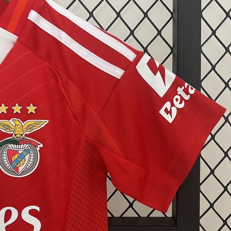 Benfica 24/25 Kids Benfica Home Size: 16-28 7
